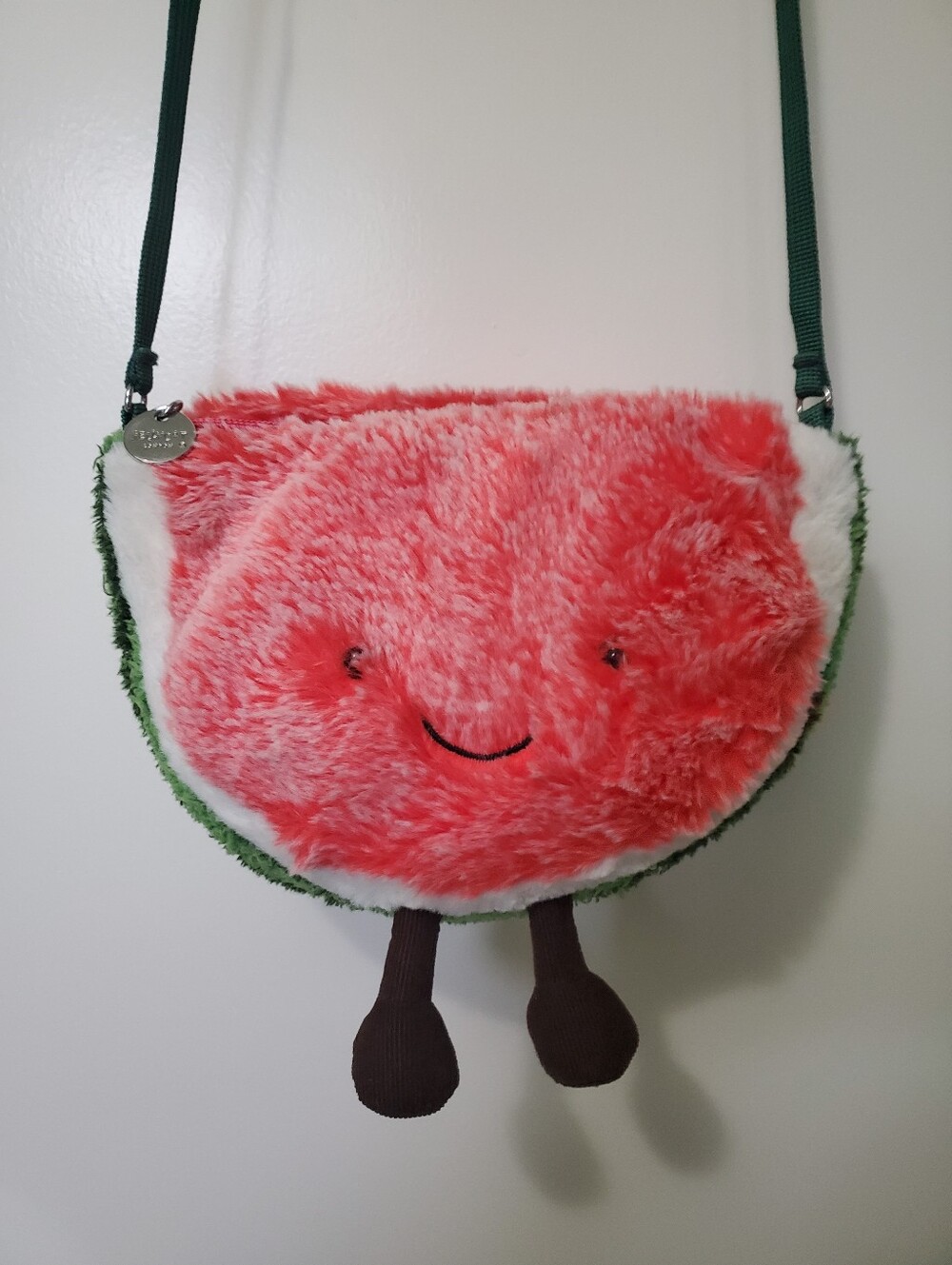 Jellycat Amusables Watermelon Plush Crossbody Bag Discontinued Retired
